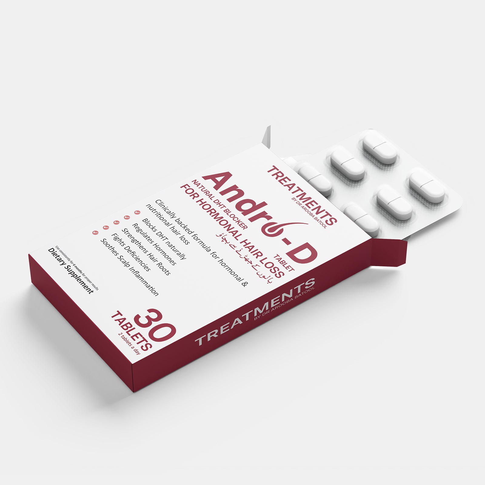 Andro-D - Natural DHT Blocker -- For Hormonal hair Loss