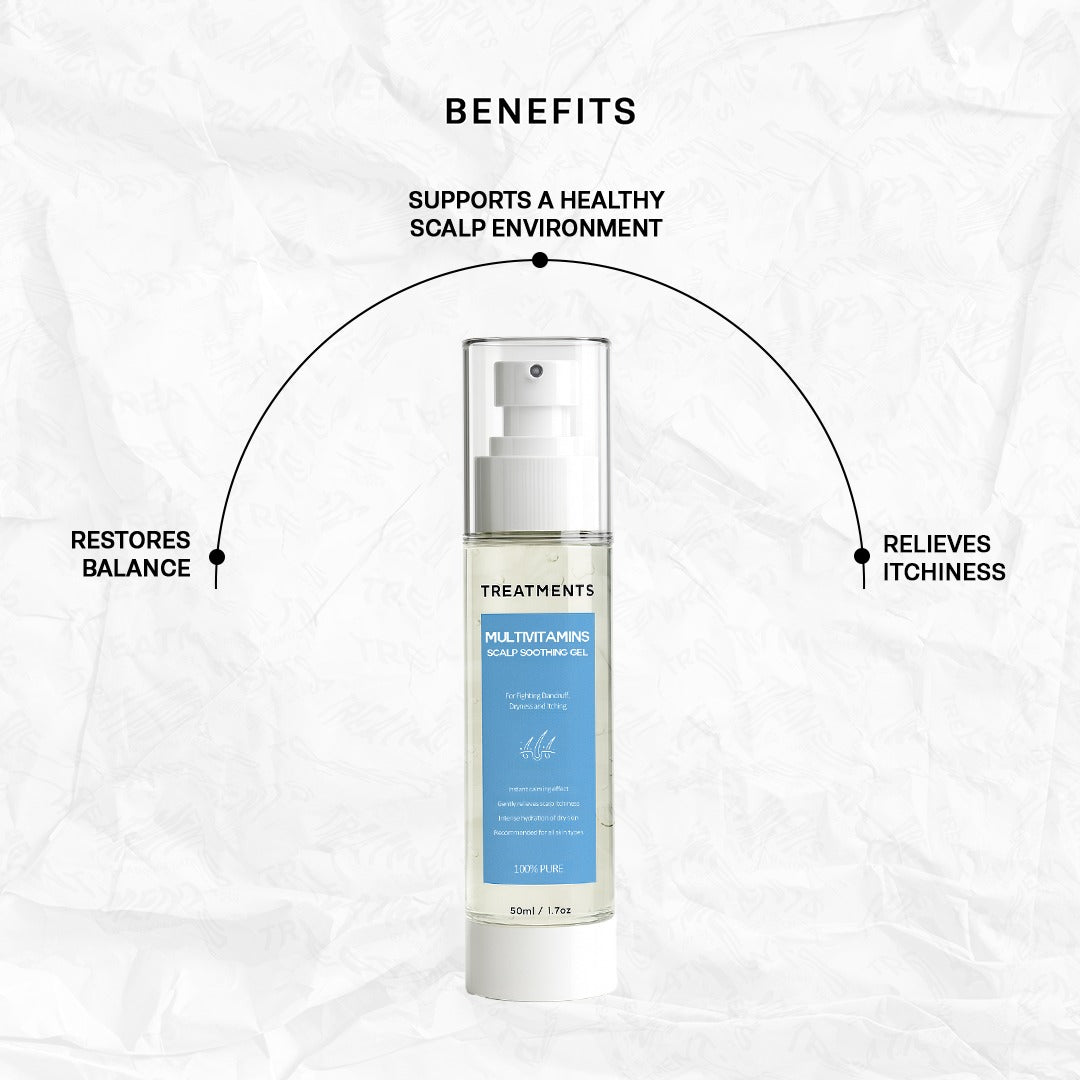 MULTIVITAMINS SCALP SOOTHING GEL - For Fighting Dandruff, Dryness and Itching