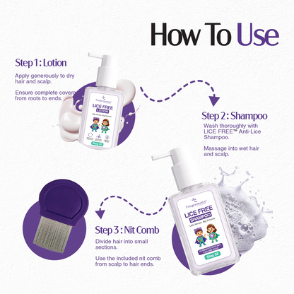 Anti-Lice Duo — Lice-Free Lotion + Anti-Lice Shampoo