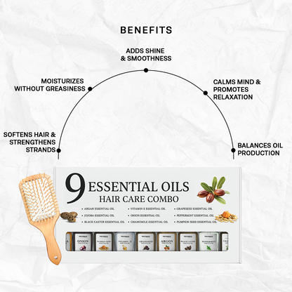 9 Essential Oil Hair Care Combo