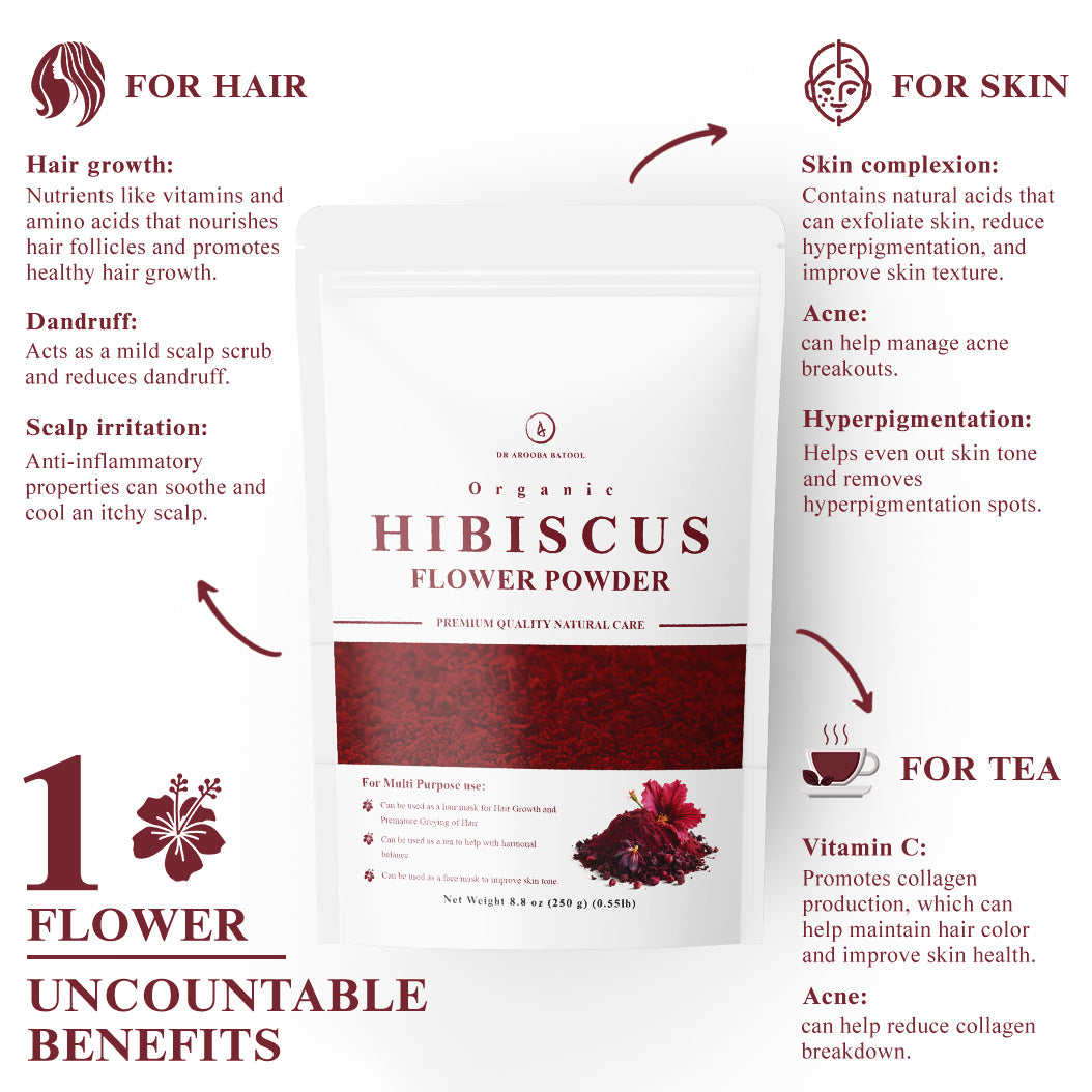 Hibiscus Powder ( Hair&amp;Skin Mask and Tea)