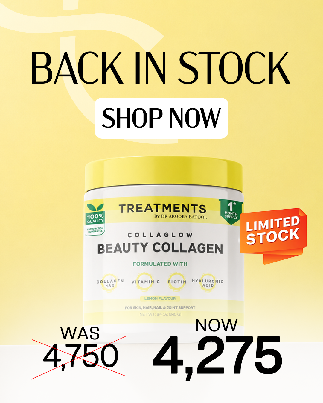Imported Beauty Collagen Peptides Powder - For Healthier Skin, Hair, and Nails