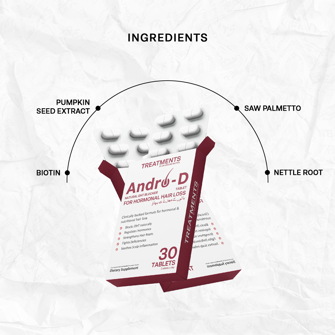 Andro-D - Natural DHT Blocker -- For Hormonal hair Loss