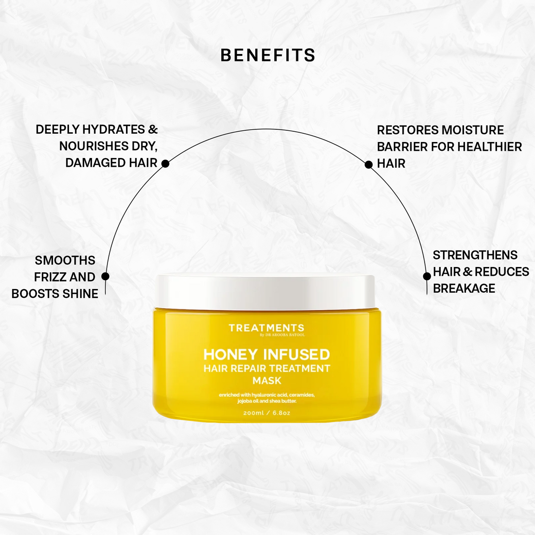 Honey Infused Hair Repair Treatment Mask