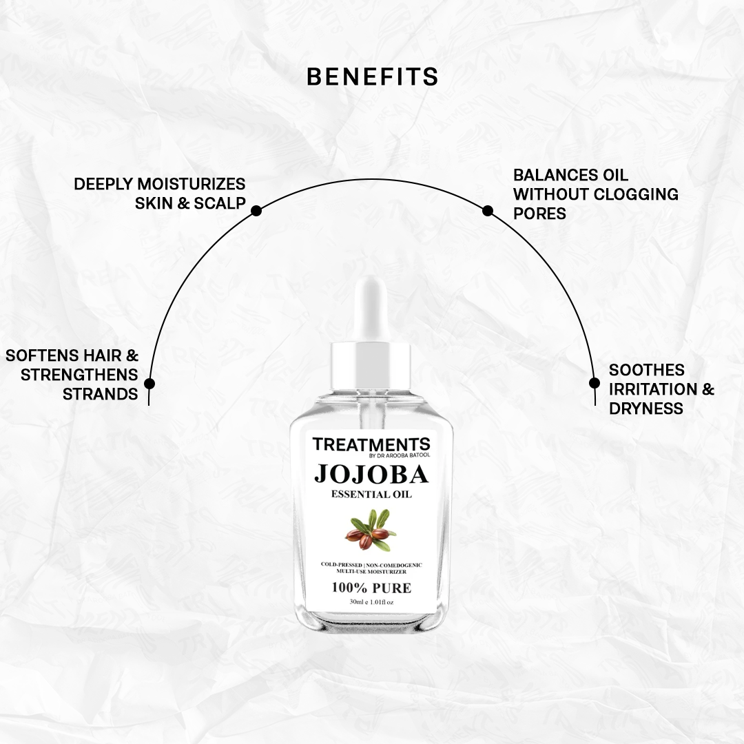 Jojoba Essential Oil - Non-Comedogenic  Multi-Use Moisturizer