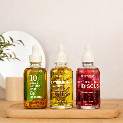 Nourishing Hair Trio Bundle: 3-Oil Bundle for Healthy, Vibrant Locks