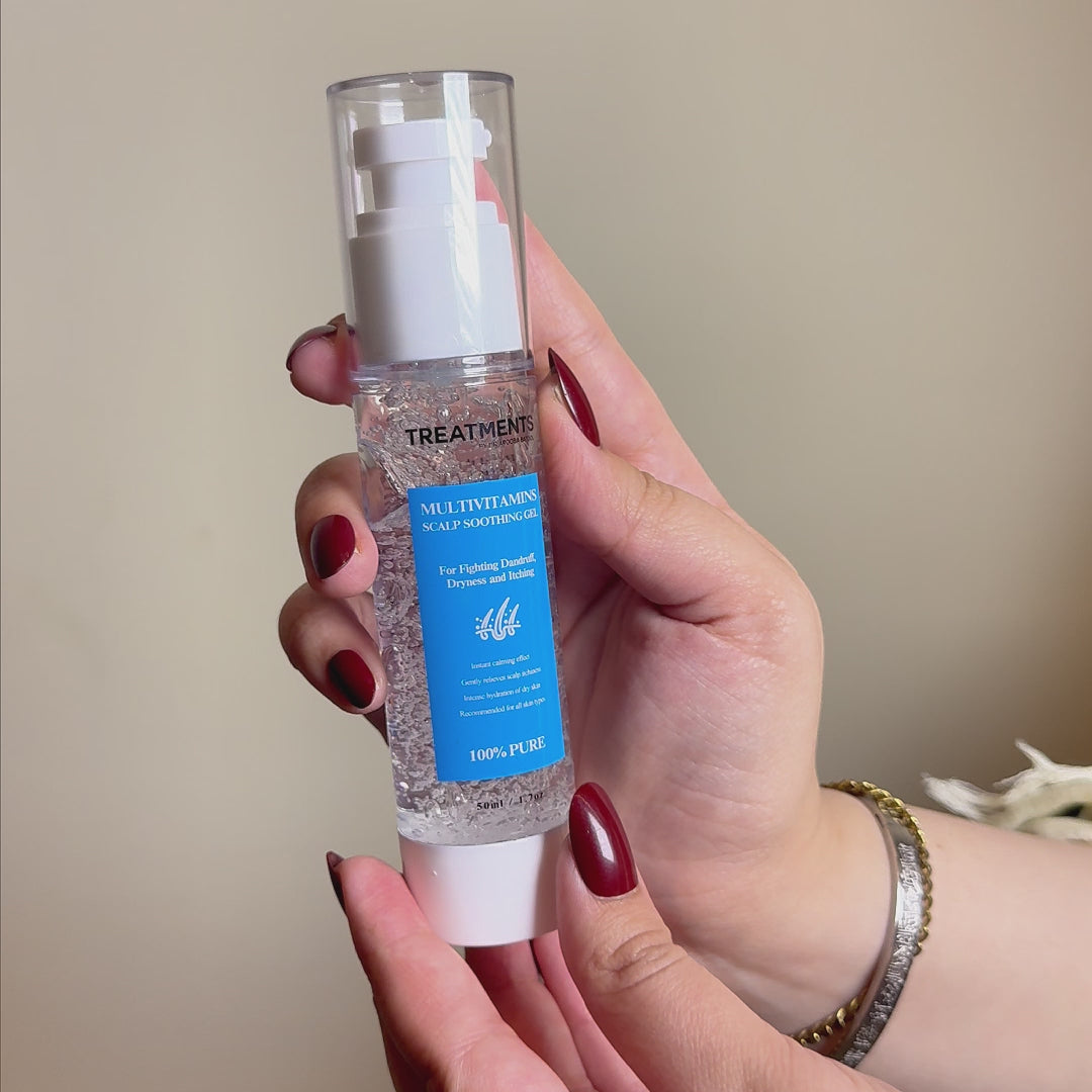 MULTIVITAMINS SCALP SOOTHING GEL - For Fighting Dandruff, Dryness and Itching